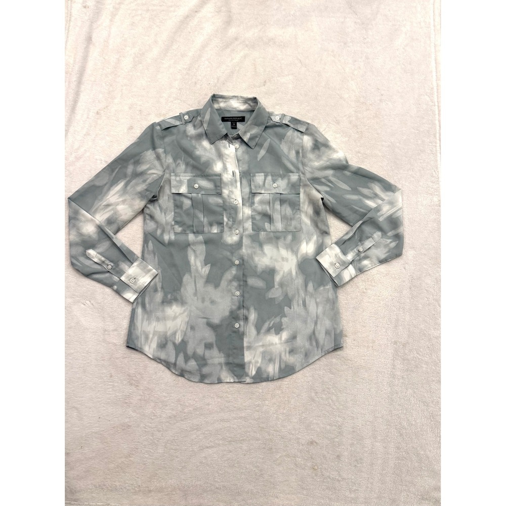 Banana Republic Dillon Utility Shirt Top #684244‎ XS X-Small